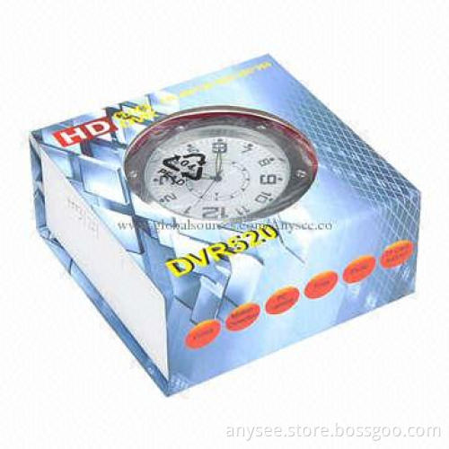 Spy Camera Clock, Support Video + Audio + Webcam, 90 Degrees Viewing Angle